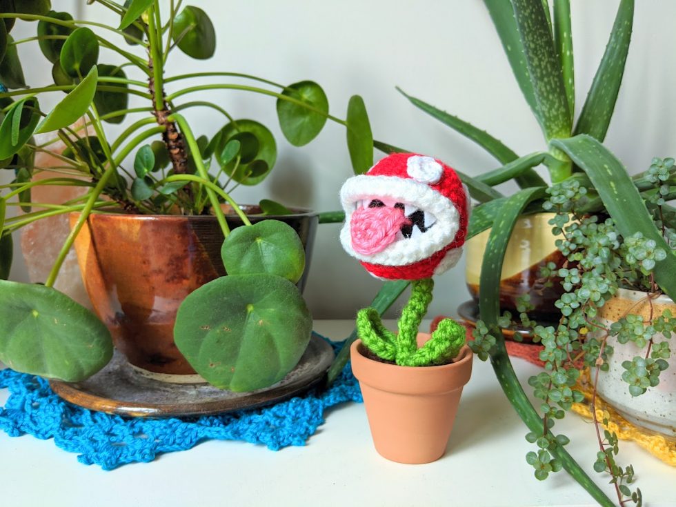 Piranha Plant Amigurumi Crochet Pattern - Sir Purl Grey